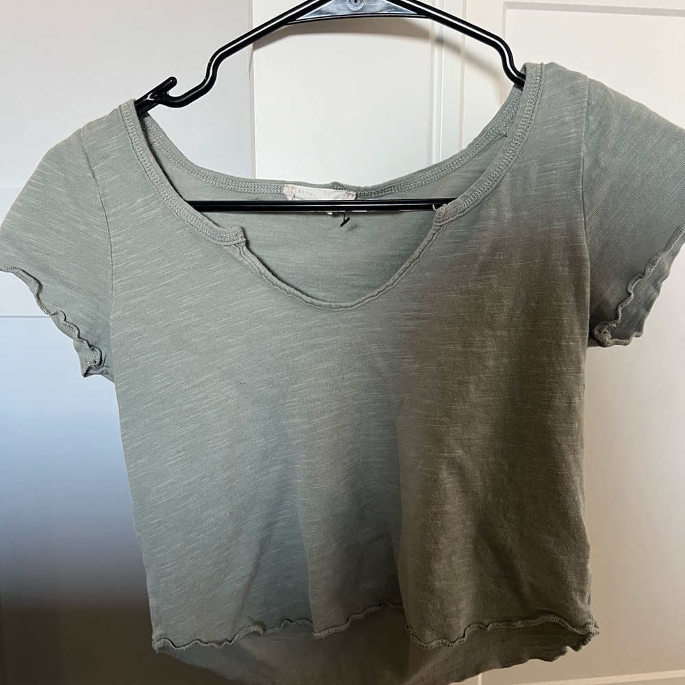 Altard state light green cropped shirt
